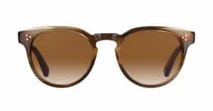 Garrett Leight Boccaccio SUN KHT Khaki Tortoise Yellow Brown Gradient front