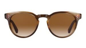 Garrett Leight Boccaccio SUN KHT Khaki Tortoise Yellow Brown Gradient front