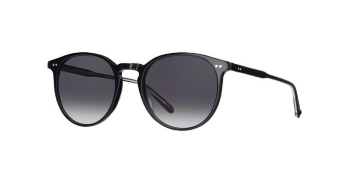 Garrett Leight Morningside SUN BK Black Semi Flat Black Gradient side