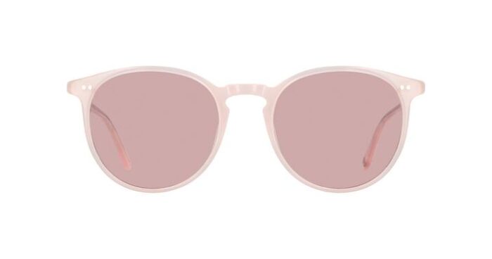 Garrett Leight Morningside SUN FLA Flamingo Semi Flat Bubble Pink front