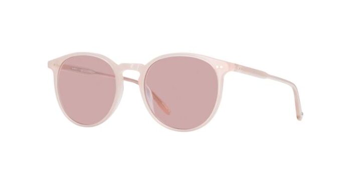 Garrett Leight Morningside SUN FLA Flamingo Semi Flat Bubble Pink side