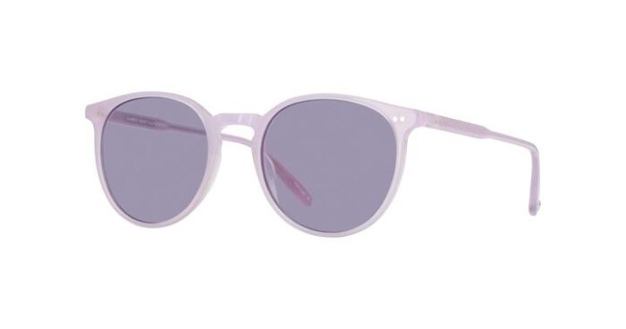 Garrett Leight Morningside SUN LAU Lauren Semi Flat Lavender side