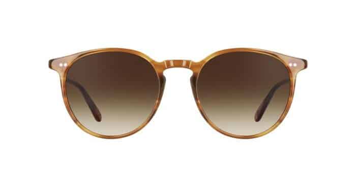 Garrett Leight Morningside SUN TD True Demi Semi Flat Sepia Gradient front