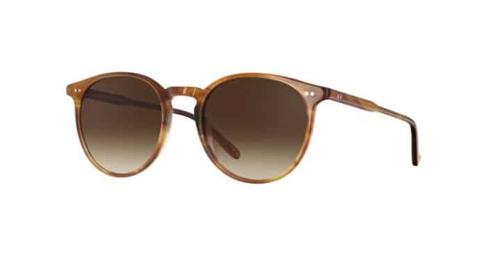 Garrett Leight Morningside SUN TD True Demi Semi Flat Sepia Gradient side