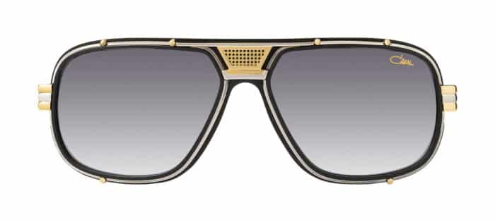 Cazal 665 SUN Legend Aviator Schwarz-Gold 002 60-15 grau verlaufend front