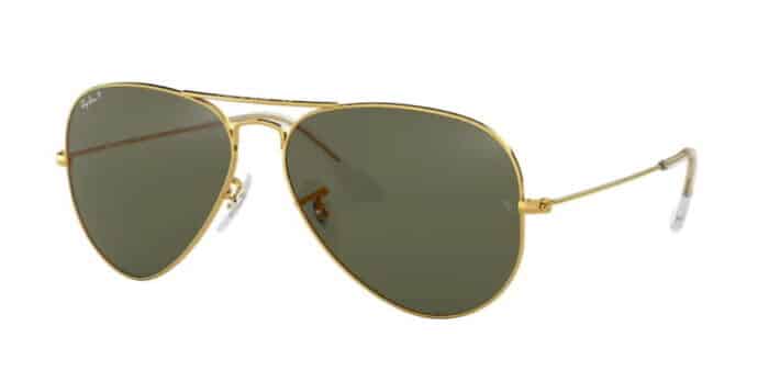 Ray Ban RB3025 001/58 gold crystal green polarized