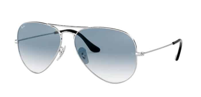 Ray Ban RB3025 003/3F silver crystal gradient light blue