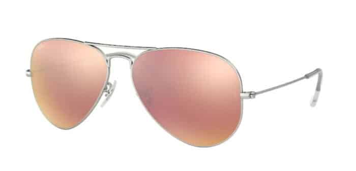 Ray Ban RB3025 0019/Z2 matte silver brown mirror pink