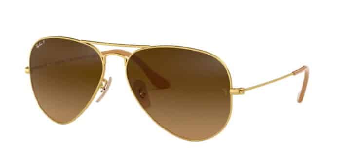 Ray Ban RB3025 112/M2 matte gold brown gradient brown polar