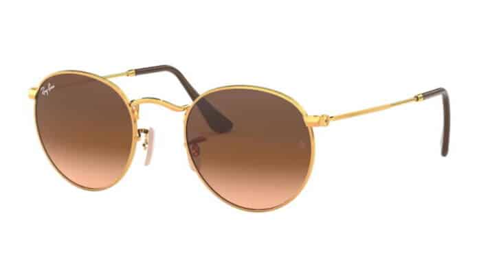 Ray Ban RB 3447 9001A5 Shiny light bronze pink gradient brown lens verlaufend