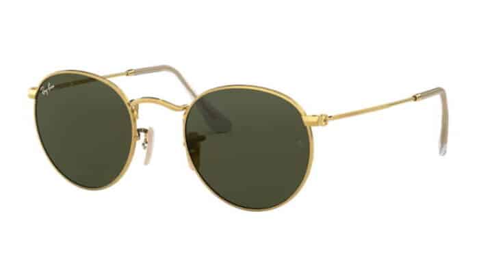 Ray Ban RB 3447 001 Arista gold crystal green 80%