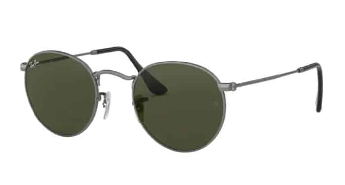 Ray Ban RB 3447 029 Matte gunmetal crystal green lens