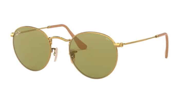 Ray Ban RB 3447 90644C gold photochromic green lens