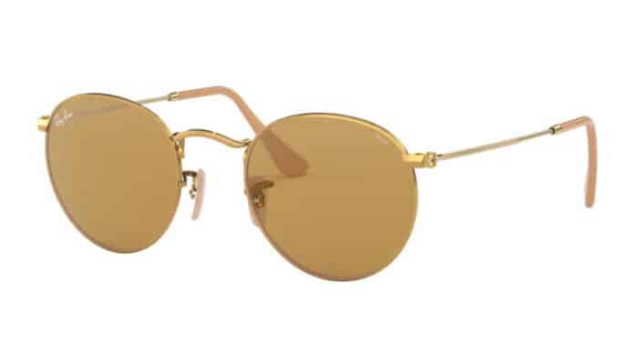 Ray Ban RB 3447 90644I gold photochromic brown mineral lens