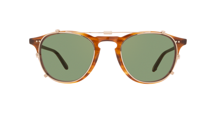 Garrett Leight Hampton M Clip On G/GRN Gold Green uni