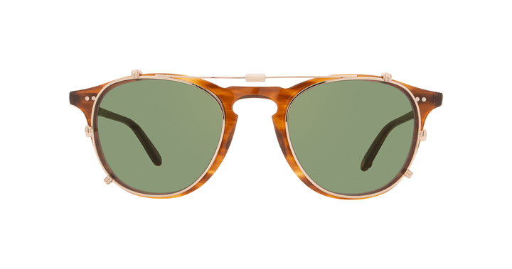 Garrett Leight Hampton M Clip On G/GRN Gold Green uni