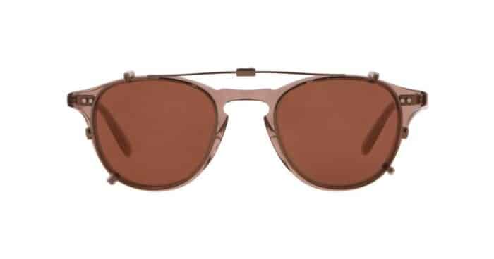 Garrett Leight Hampton M Clip On BZ/COM Bronze Copper Mirror verspiegelt