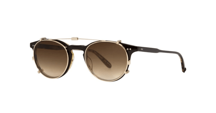 Garrett Leight Winward Clip On G/SEG Gold Sepia Gradient braun verlaufend side