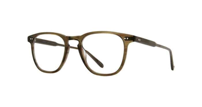 Garrett Leight Brooks OT Olive Tortoise 47mm side