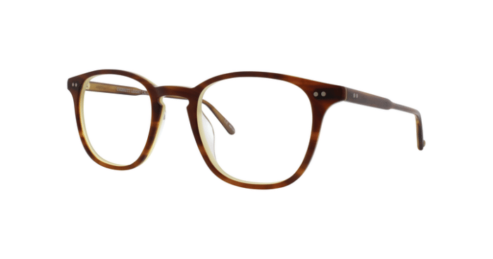 Garrett Leight Clark MBTL Matte Brown Tortoise Laminate side