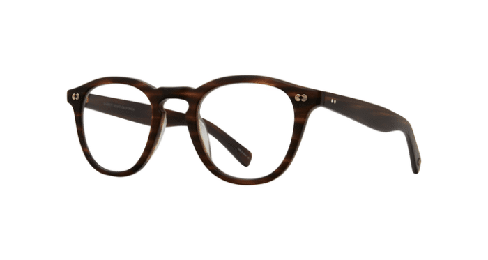 Garrett Leight Hampton X MBRT Matte Brandy Tortoise side