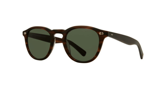 Garrett Leight Hampton X SUN MBRT/PG15 Matte Brandy Tortoise Pure G15 side