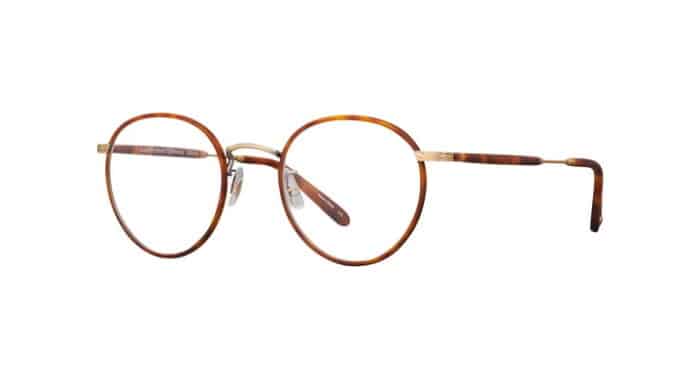 Garrett Leight Wilson MBT-AG-MDHT Matte Butterscotch Antique Gold Matte Dark Honey Tortoise side