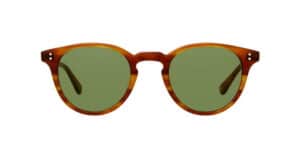 Clement 46 Matte Honey Amber Tortoise/Pure Green