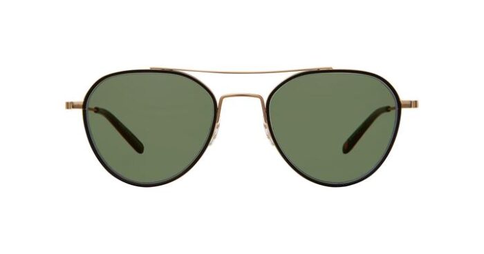 Garreth Leight San Miguel W 50 SUN Matte Black-Matte Gold-Matte Black/Valley View Green