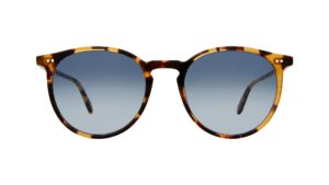 Garrett Leight Morningside SUN DKT Dark Tortoise Semi-Flat Cobalt Gradient