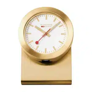 Mondaine Magnet Wanduhr Gold 5cm