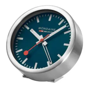 Mondaine Wanduhr mini 12.5cm Tiefseeblau